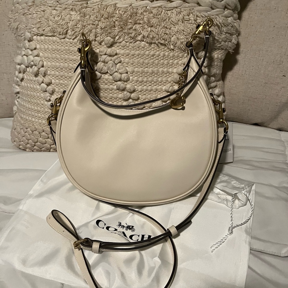 Coach Chalk Jonie Shoulder Bag with Gold Hardware